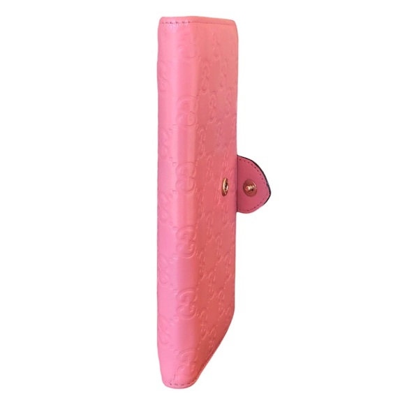 Gucci Soft Pink Goldtone Heart Snap Wallet with box Multi-Host Pick Gorgeous!!! - Picture 11 of 17